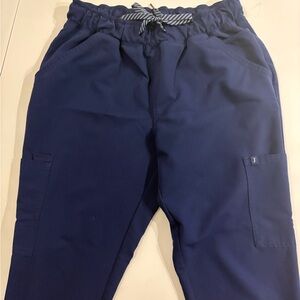Jaanuu Navy Blue Scrub Joggers